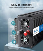 Safetex Pure Sine Wave Power Inverter 12V/240V 2000/4000W Caravan Boat Car USB