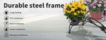 2X Plant Stand Outdoor Indoor Metal Black Flower Pot Shelf Garden Corner Shelve