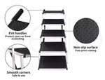 Pawz 5 Steps Dog Ramp Adjustable Height Stair Car Dog Folding Portable Aluminium