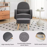 Levede Rocking Chair Nursery Rocker Armchair Lounge Lazy Sofa Ottoman Footstool