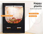 Grow Tent Indoor System Hydroponics Room 600D Oxford Plant Aluminium 100x142x180