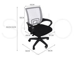 2x Levede Office Chair Gaming Computer Mesh Chairs Executive Seating Work Grey