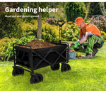 Lambu Garden Camping Trolley Outdoor Garden Wagon Cart Folding Heavy Duty Large