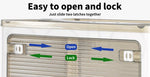 Stackable Storage Containers Lid Clothes Organiser Box 5 Side Open Foldable 28L