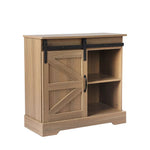 Levede Buffet Sideboard – Storage Cabinet with Sliding Barn Door for Kitchen