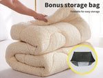 Dreamz Mattress Topper Protector 100% Cotton Wool Underlay Mat Reversible Queen