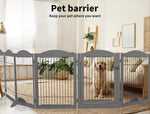 Pawz 6 Panels Pet Dog Playpen Puppy Exercise Cage Metal Enclosure Fence Foldable