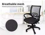 Levede Office Chair Gaming Computer Mesh Chairs Executive Seating Black Grey.