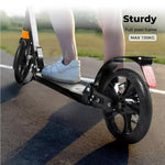 Monvelo Folding Scooter Push Kick Disc Brake Dual Suspension Commuter Adult Kids