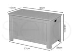 Levede Kids Toy Box Storage Chest Cabinet Container Clothes Organiser Grey