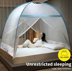 Dreamz Mosquito Bed Nets Foldable Canopy Dome Fly Repel Insect Queen - Blue