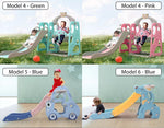 Kids Slide Swing Basketball Ring Hoop Activity Center Toddlers Play Set Outdoor
