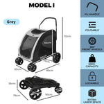 Pawz Pet Stroller Dog Cat Pram Travel Carrier Foldable Pushchair Outdoor Large