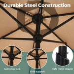 Centra 3M Outdoor Umbrella Solar Lights Sand Beach Stand Tilt Patio Deck Pole UV