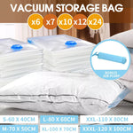 Vacuum Storage Bags Clothes Space Saving Compressing Sealer Jumbo 40cm-120cm