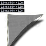 180/280 GSM Heavy Duty Shade Sail Sun Canopy Outdoor Triangle Square Rectangle