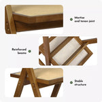 Levede 1x Armchair Dining Chair Wicker Wooden Chairs Rattan Accent Lounge Seat