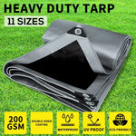 Manan Heavy Duty Tarps 200GSM Tarpaulin Waterproof Poly Camping Tent Sun Cover