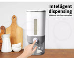 Toque Cereal Dispenser Grain Container Auto Rice Dry Pet Storage Box 12L Grey