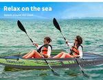 Intex Inflatable Kayak Boat K2 Sports Challenger 2 Seat Person Floating Oar Lake