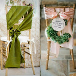 Satin Chair Sashes Cloth Cover Wedding Party Event home Decoration Table Runner