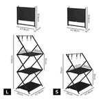 Levede Camping Storage Shelves Portable Hanging Rack Foldable BBQ Picnic 3 Shelf