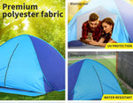 Mountview Pop Up Tent Beach Camping Tents 2-3 Person Hiking Portable Shelter