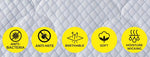 Dreamz Cool Mattress Protector Topper Fabric Pillowtop Waterproof Cover Double