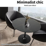 Levede Bar Table Swivel Gas Lift Counter Dining Furniture Cafe Outdoor Black