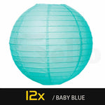 12 Paper Lanterns for Wedding Party Festival Decoration - Mix & Match Colours
