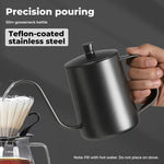 Pour Over Coffee Maker Set Dripper Pot Kettle Filter Coffee Grinder Camping Tool