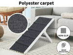 Pawz Dog Ramp Adjustable Height Stair For Bed Sofa Cat Dogs Folding White