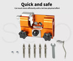 Traderight Portable Chainsaw Sharpener Jigs With 5 Grinding Head Tool Chain Saw