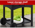 3in1 Pizza Oven Charcoal BBQ Grill Steel Smoker Outdoor Portable Barbecue Camp