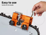 Traderight Portable Chainsaw Sharpener Jigs With 5 Grinding Head Tool Chain Saw