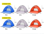Mountview Pop Up Beach Tent Camping Portable Hiking Tents 2/4 Person Shelter