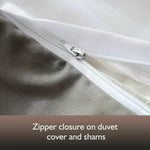 Dreamz Microfibre Quilt Cover Set Duvet Doona Pillow Case Reversible Use AllSize