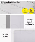 Emitto Ultra-Thin 5CM LED Ceiling Down Light Surface Mount Living Room White 96W