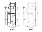 Dutxa 3 Tier Over Toilet Storage Shelf Rack Stand Washing Machine Steel Shelves