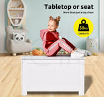 Levede Kids Toy Box Storage Chest Cabinet Container Clothes Organiser White