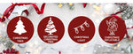 Santaco Inflatable Christmas Decorations Xmas Alpaca 1.8M LED Lights Xmas Party