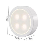 Emitto 3x RGB LED Under Cabinet Puck Lights Remote Control Kitchen Display Lamp