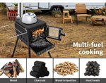 Moyasu Camping Oven Camp Stove Portable Caravan Cooker Burner Outdoor Chimney