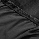 Marlow Sofa Cover High Stretch Slipcovers Soft Plush Protector 4 Seater Black