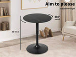 Levede Bar Table Swivel Gas Lift Counter Dining Furniture Cafe Outdoor Black