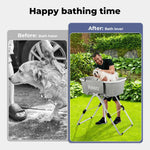 Pawz Pet Grooming Bath Tub Elevated Dog Shower Basin Foldable Adjustable Height