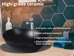 Dutxa Ceramic Basin Bathroom Sinks Hand Wash Bowl Vanity Above Counter Matte