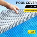 Solar Swimming Pool Cover 400 Micron Outdoor Bubble Blanket Heater Size 11 X 4M