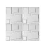 12Pcs 3D Wall Panels 50x50cm DIY Waterproof Scratchproof Home Decor Easy Install