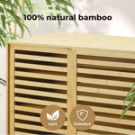 Levede Bamboo Shoe Storage Cabinet Shoes Rack Organizer 4Tier Cupboard Sideboard